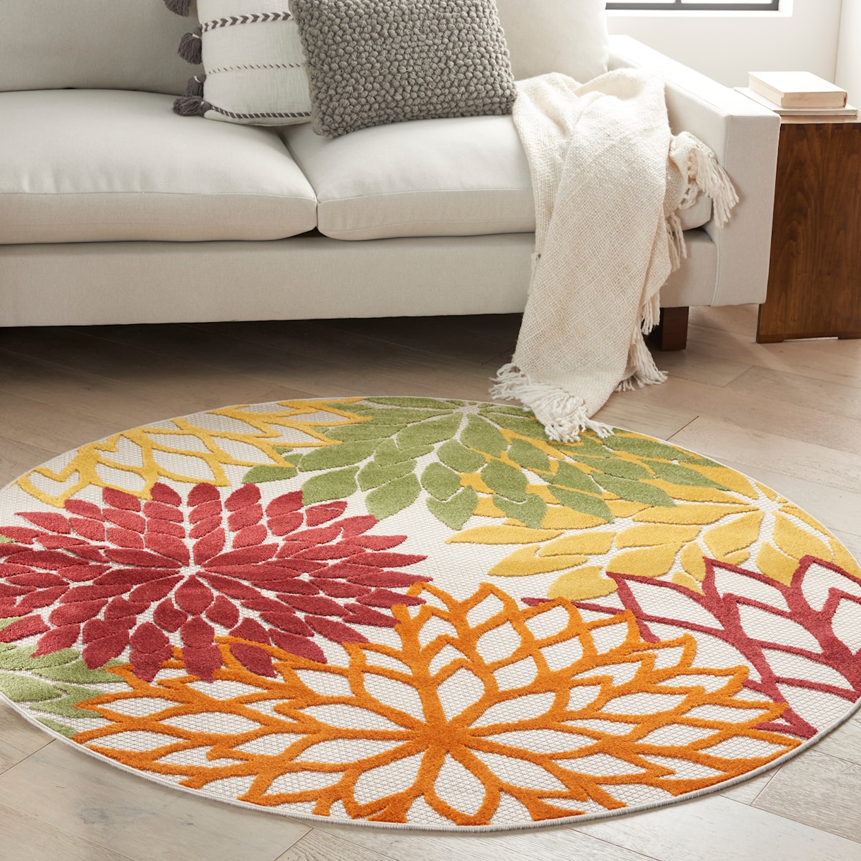 Nourison Aloha 4' Round  Rug