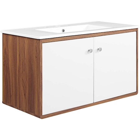 36" Wall-Mount Bathroom Vanity