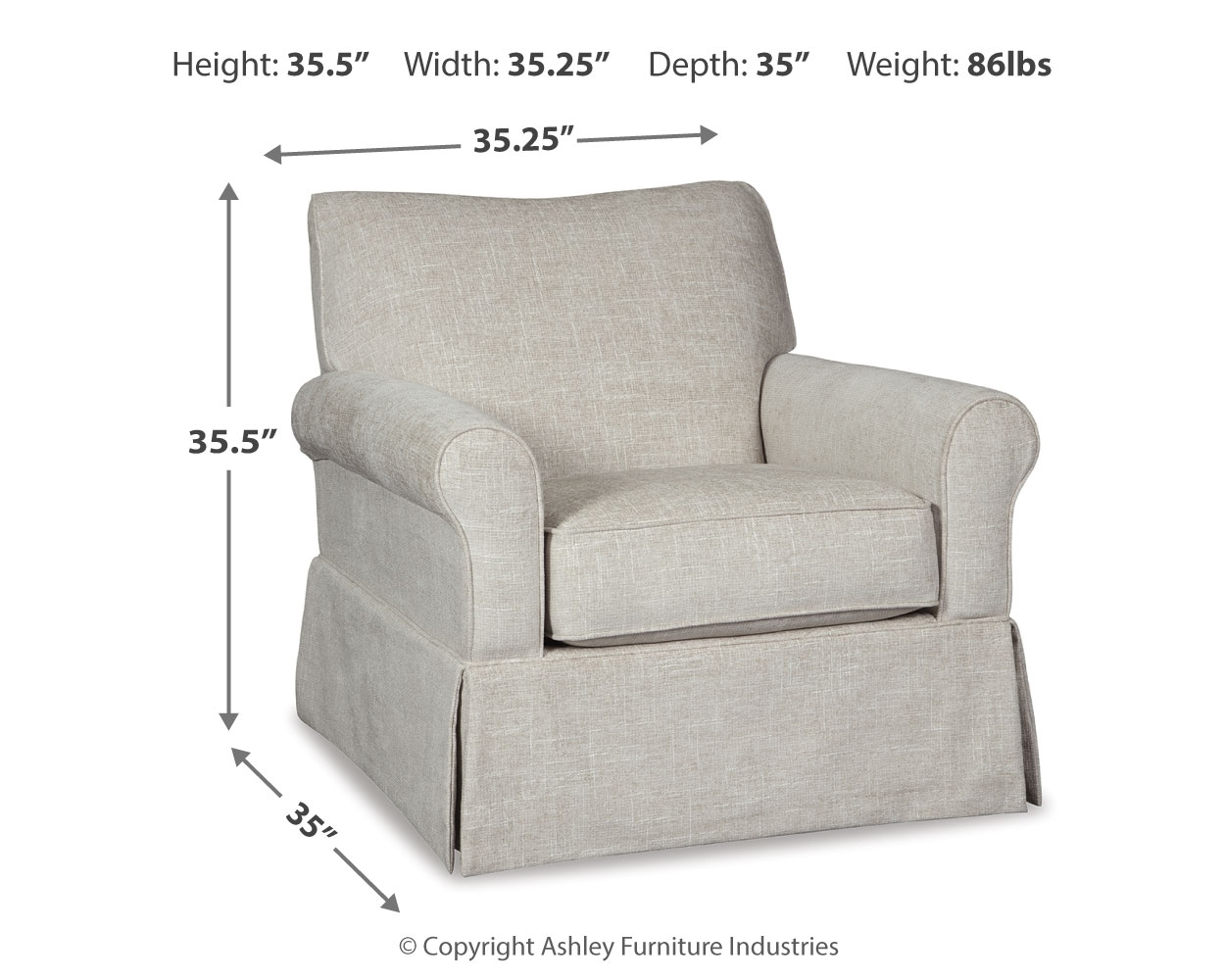 Swivel Glider Accent Chair