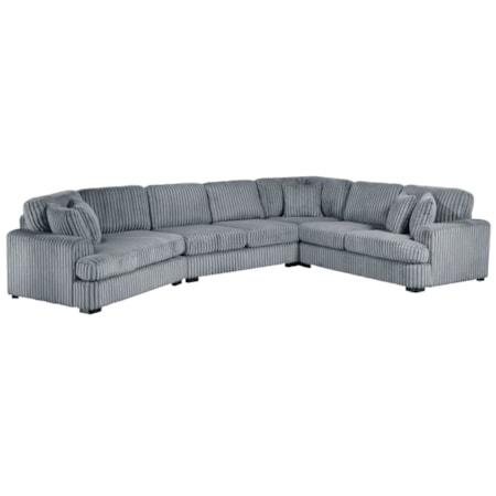 4-pc. Sectional Sofa w/Left Cuddler