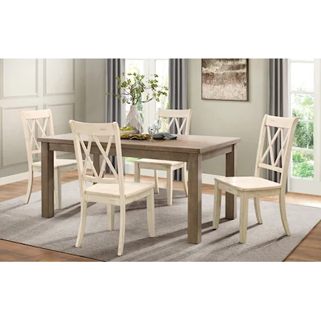 Transitional Rectangular Dining Room Table