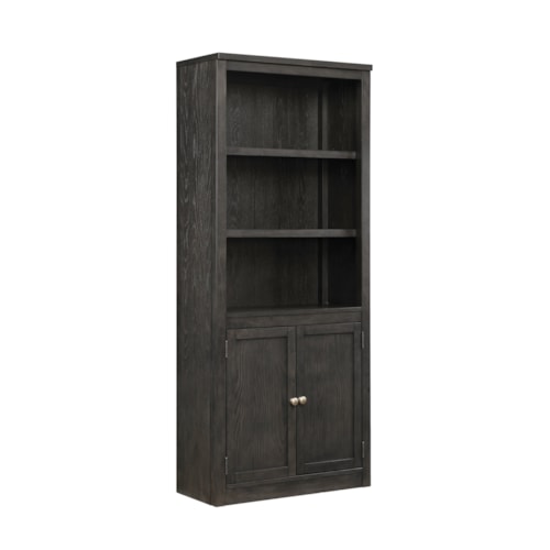 Transitional 2-Door 72" Bookcase