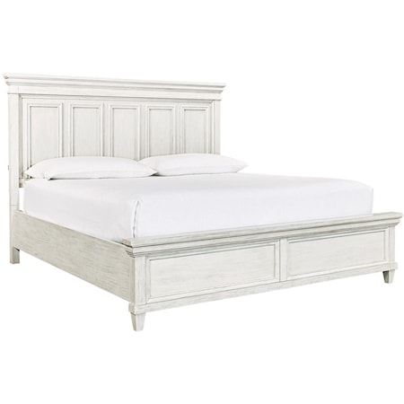 Farmhouse California King Panel Bed with USB Port