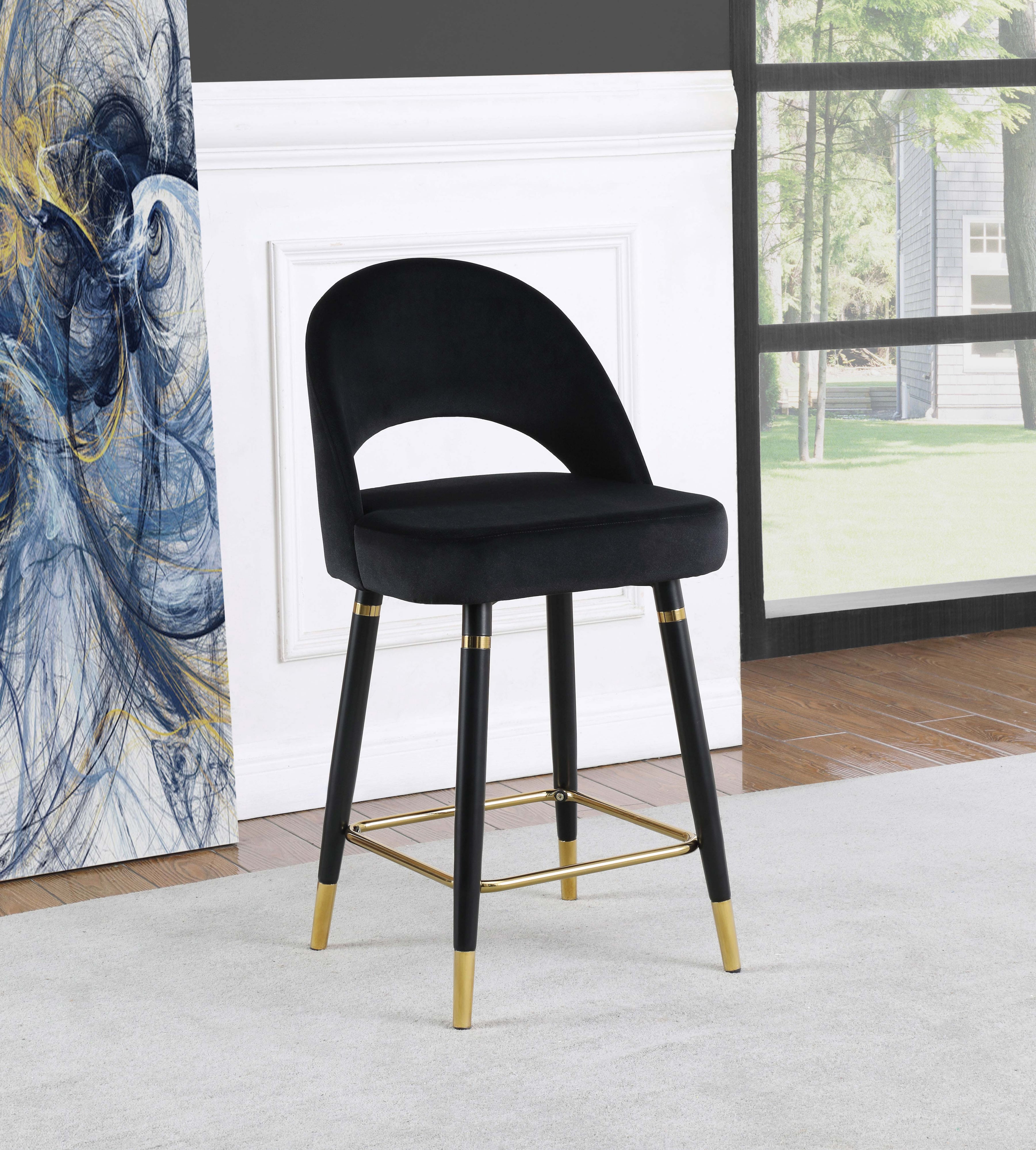 Velvet Counter Chair