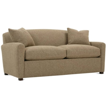 73" Two-Cushion Sofa w/Throw Pillows