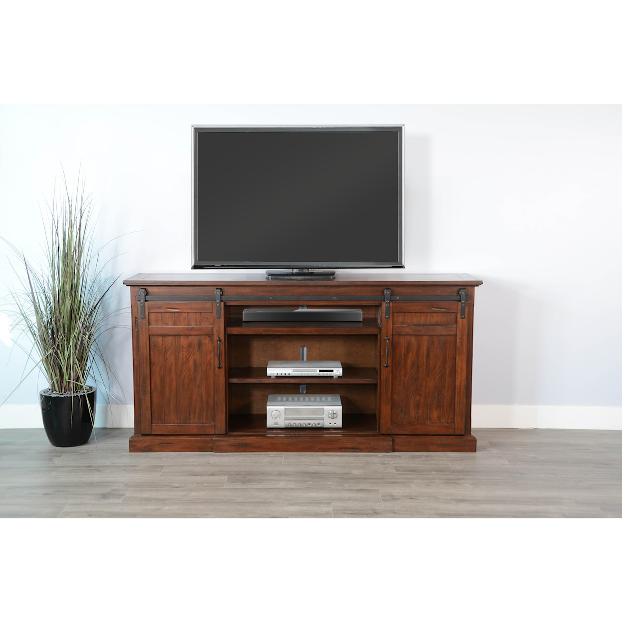 Sunny Designs Tuscany TV Console with Sliding Doors