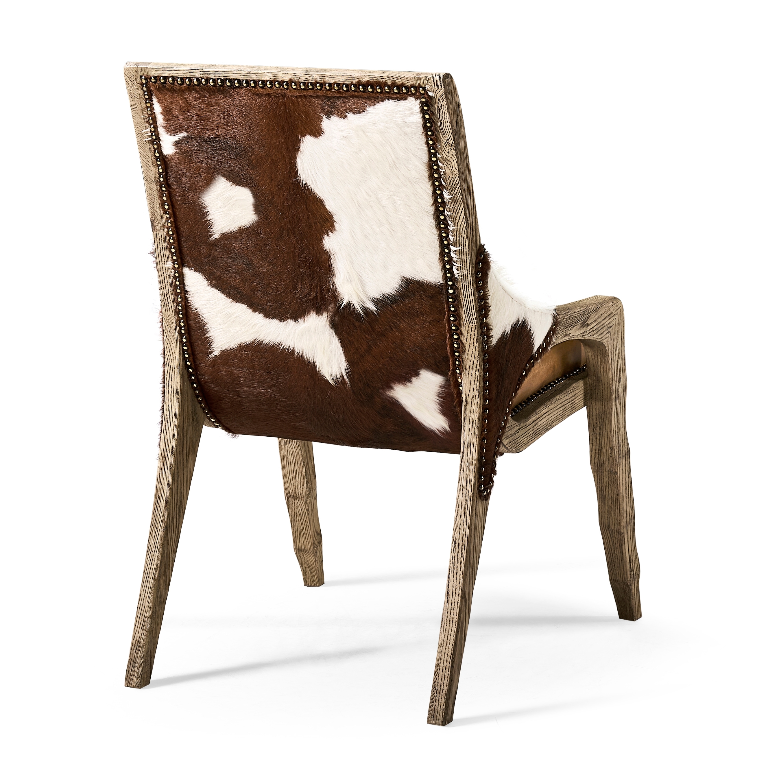 Jonathan Charles Echo Canyon Leather & Hide Side Chair