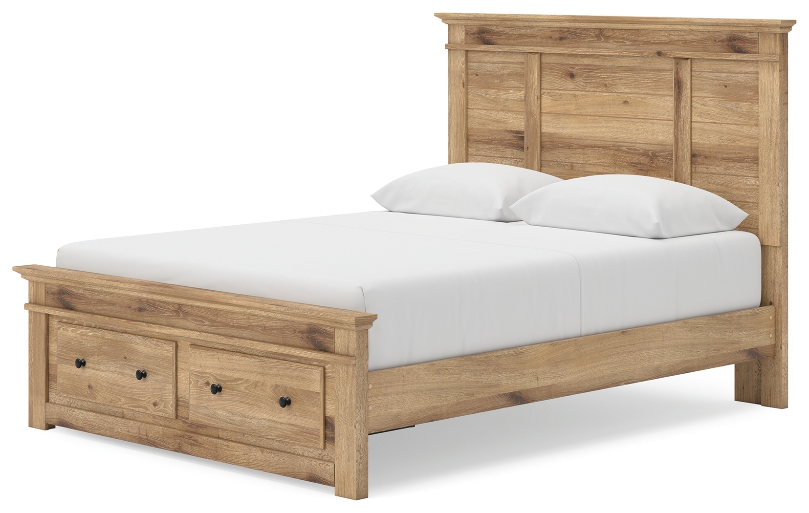 Queen Panel Storage Bed