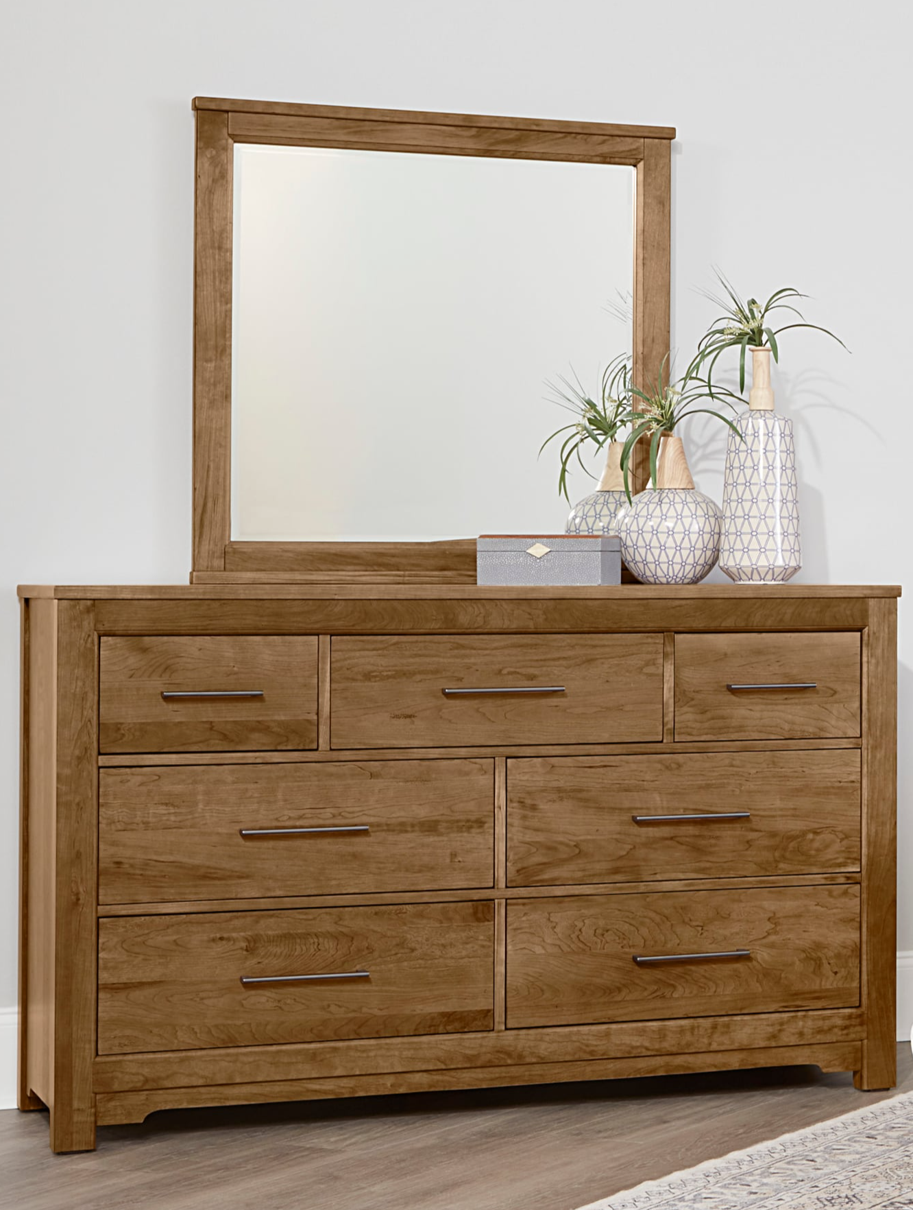 Artisan & Post Crafted Cherry Upholstered California King Bedroom Set