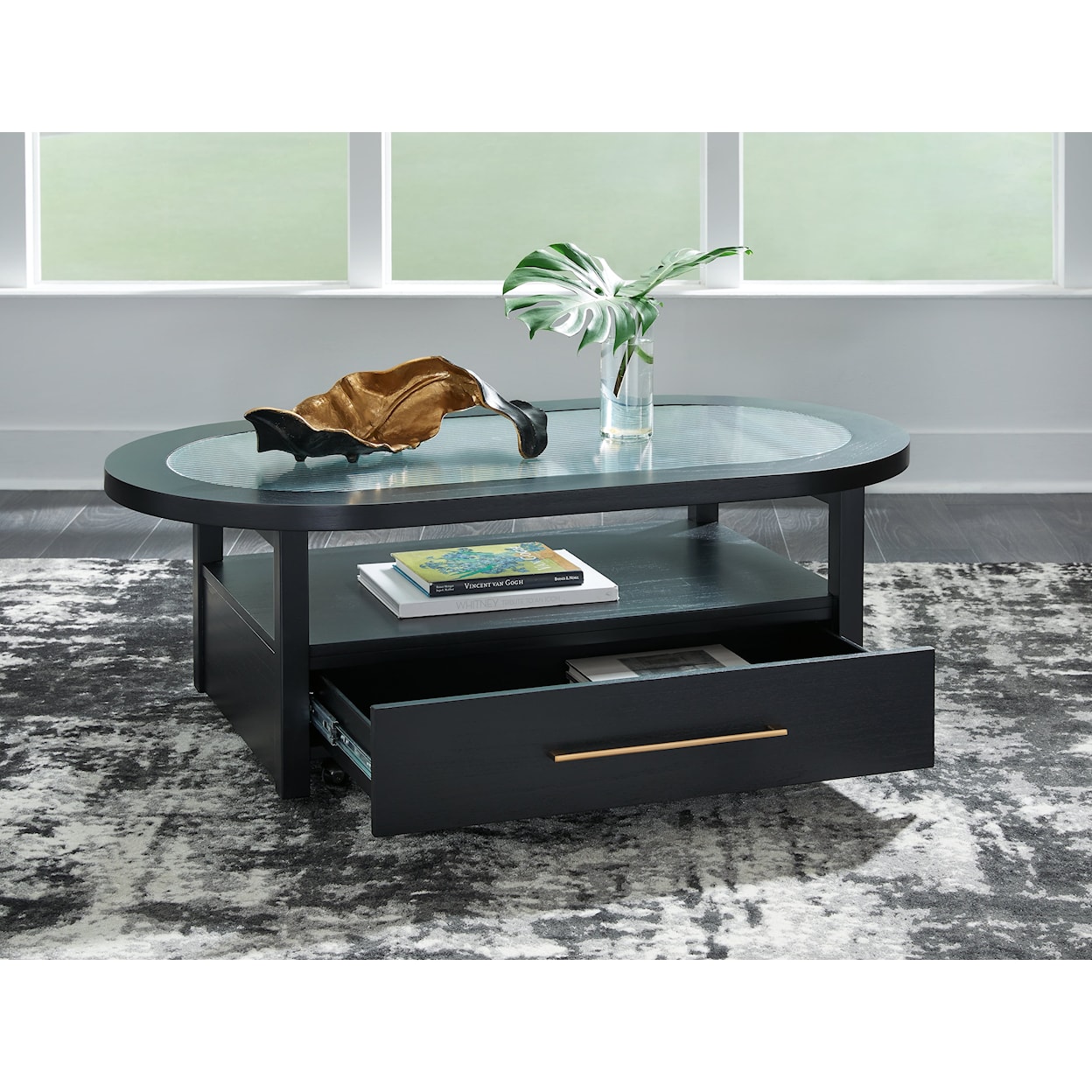 Signature Design by Ashley Furniture Winbardi Oval Cofee Table