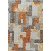 3'3" x 5'3" Multi Rectangle Rug