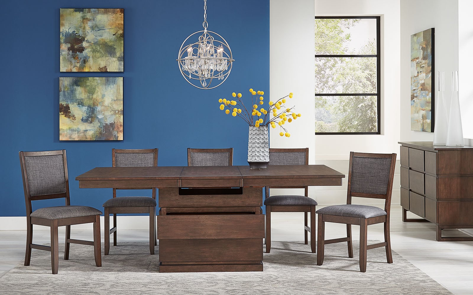 AAmerica Chesney Adjustable Dining Table