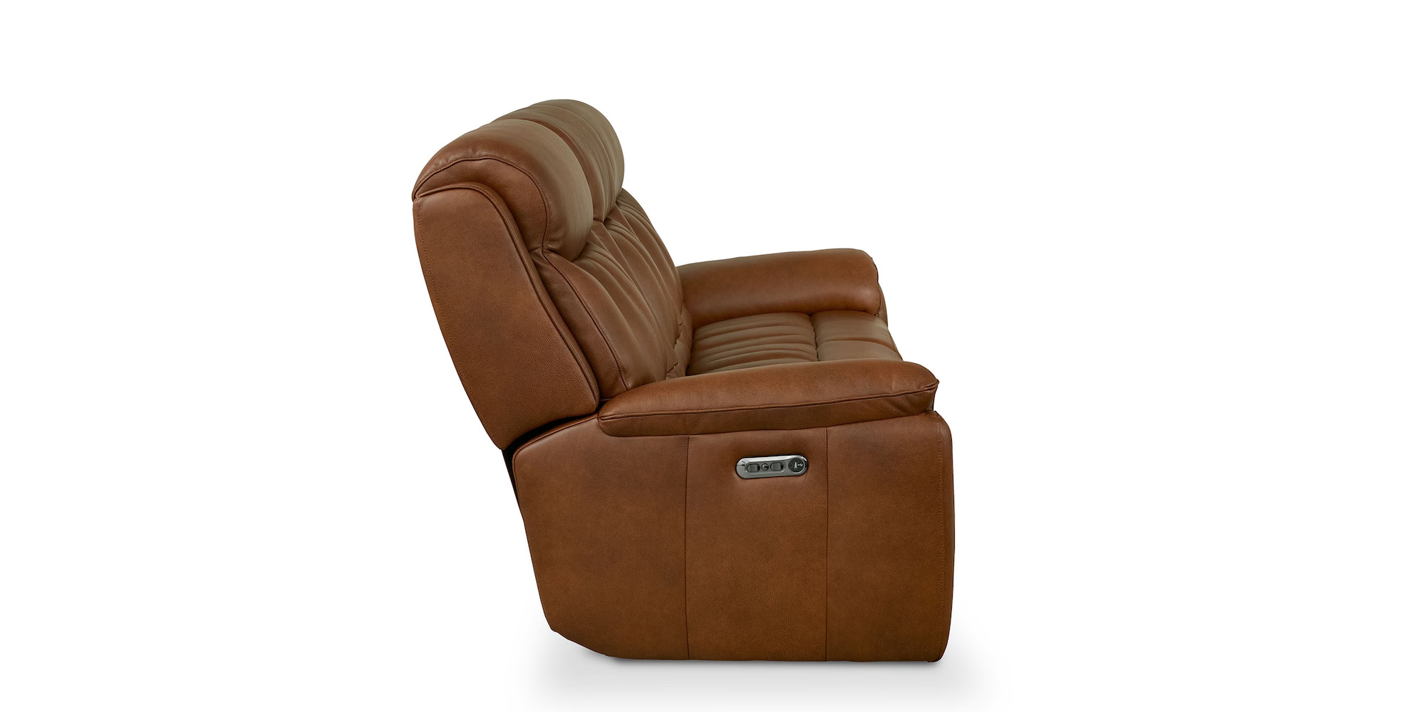 Bassett Club Level - Benson Benson Leather Power Reclining Sofa