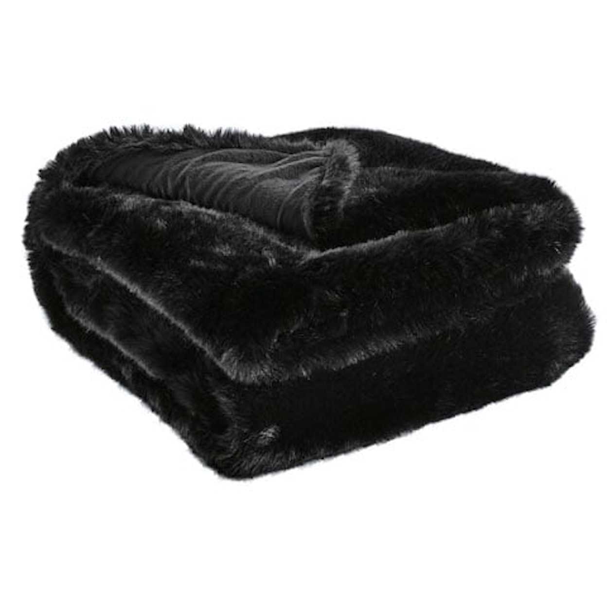 Ashley Furniture Signature Design Gariland Gariland Black Faux Fur Throw