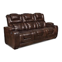 Traditional Power Headrest Reclining Sofa 