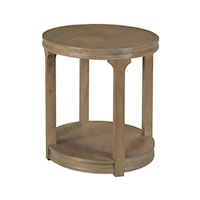 Transitional Oval End Table