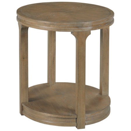 Oval End Table