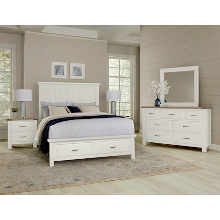 Queen Mansion Storage Bed