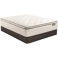 Twin Extra Long 15" Plush Pillow Top Mattress and 5" Low Profile Foundation