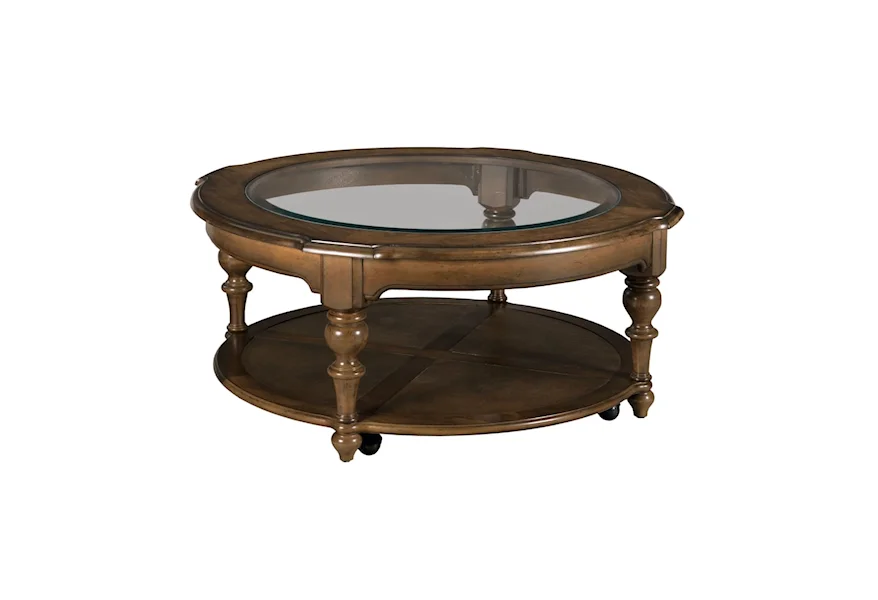 Commonwealth Corso Round Coffee Table by Kincaid Furniture at Johnny Janosik