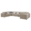 Fusion Furniture 5008 MIDNA OATMEAL 8-Piece Modular Sectional