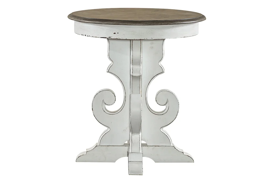 Magnolia Manor Round End Table by Liberty Furniture at Esprit Decor Home Furnishings