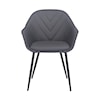 Armen Living Clover Upholstered Dining Side Chair