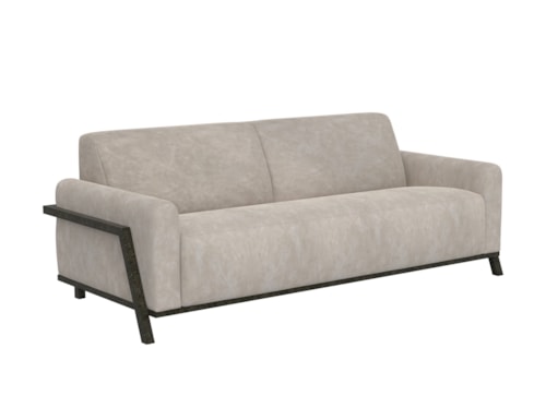 Contemporary Sofa with Throw Pillows
