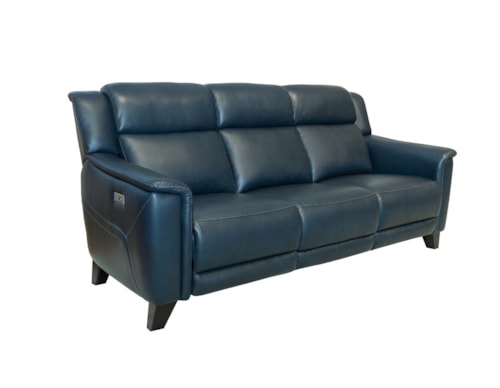 Contemporary Power Reclining Sofa with Power Headrest