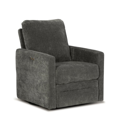 Contemporary Power Swivel Recliner