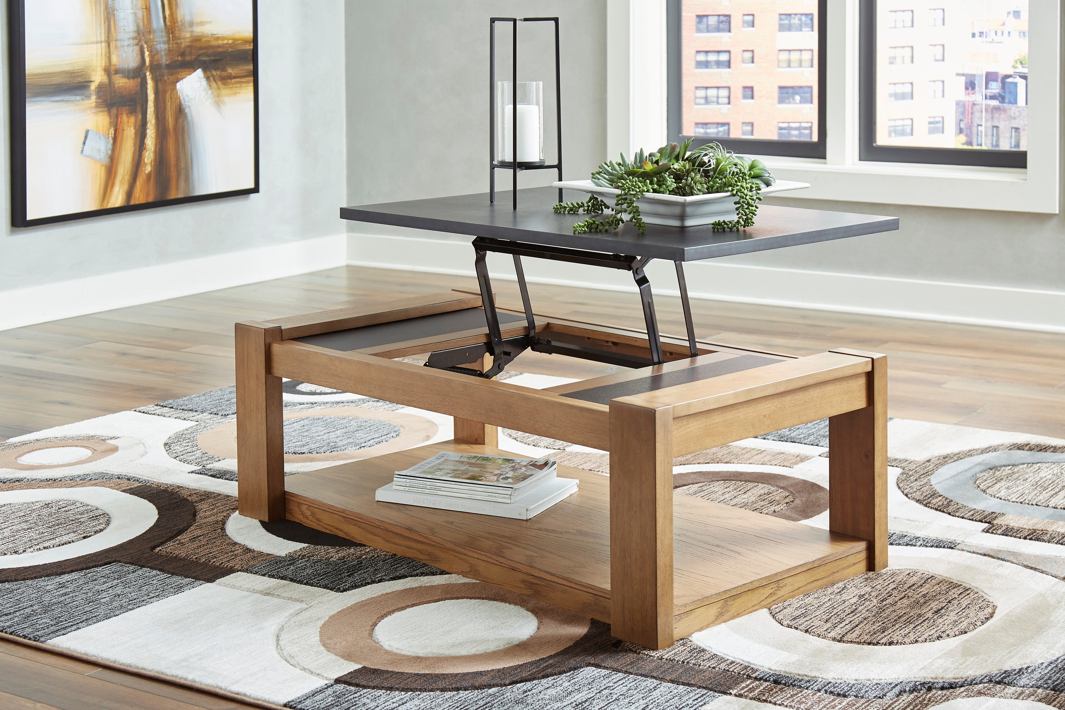 Lift up deals top coffee table