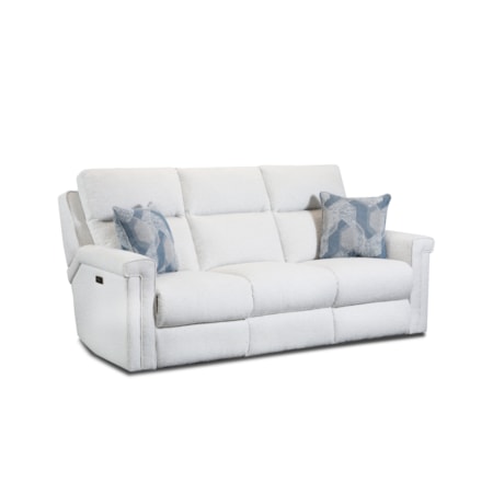 Power Headrest Double Reclining Sofa