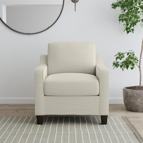 Transitional Accent Chair with Track Arms