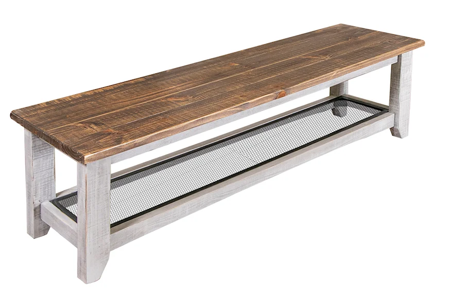 Pueblo Bench by International Furniture Direct at VanDrie Home Furnishings