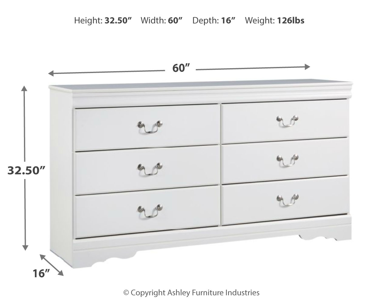 Six Drawer Dresser