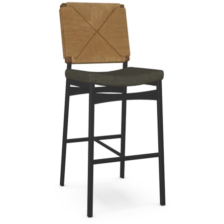 Woven Back Barstool
