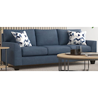 Contemporary Sofa with Flared Armrests