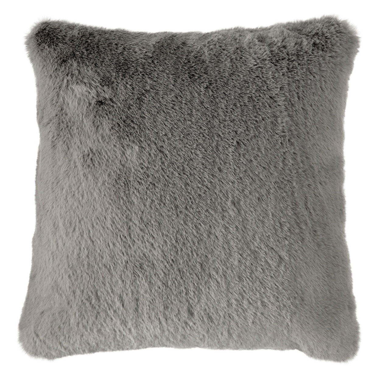 Signature Design by Ashley Gariland Gariland Gray Faux Fur Pillow