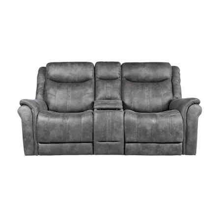 Power Reclining Console Loveseat with Cup Holders and USB Port