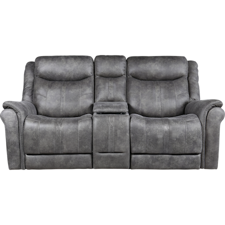 Power Reclining Console Loveseat with Cup Holders and USB Port