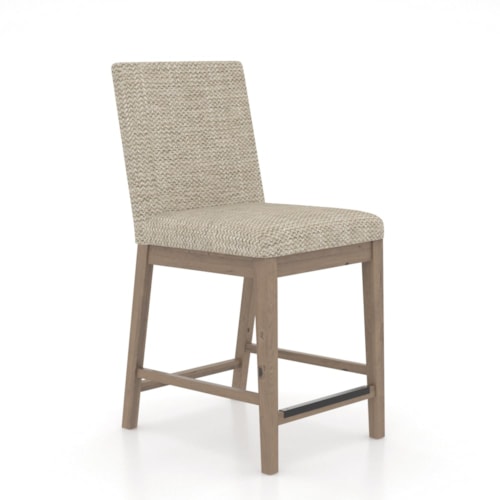 Industrial Customizable Upholstered Fixed Stool