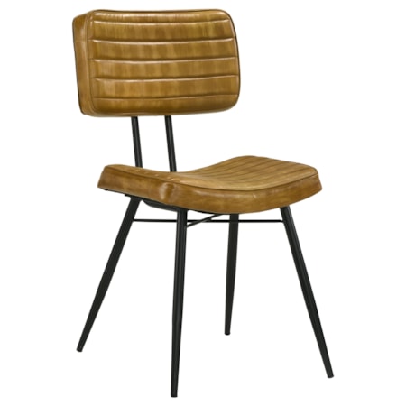 Misty Leather Dining Side Chair