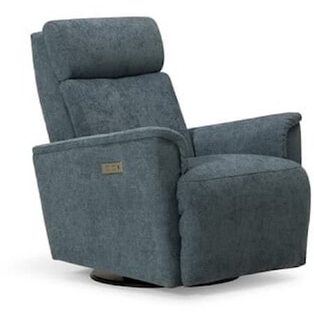 Chalet II Casual Power Swivel Gliding Recliner with Power Headrest