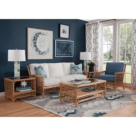 Tropical 4-Piece Living Room Set