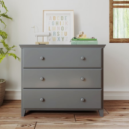 3 Drawer Dresser in Grey