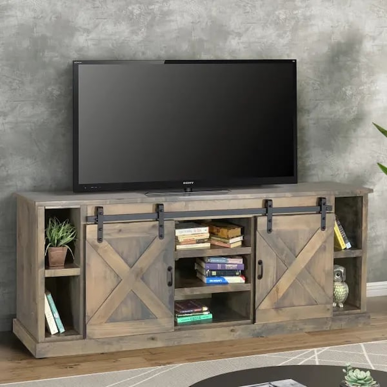 Legends Furniture Farmhouse Farmhouse 85" TV Console AWY