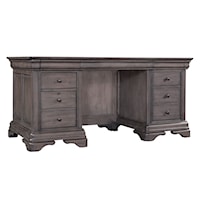 Traditional Executive Desk with Power Outlets