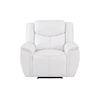 Global Furniture U5987 White Reclining Sofa