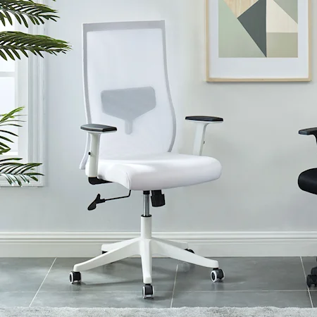 Contemporary Office Chair with Rolling Legs
