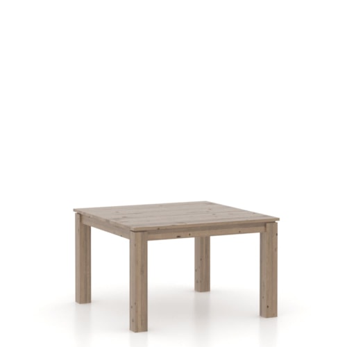 Industrial Customizable Square Dining Table with Rustic Finish